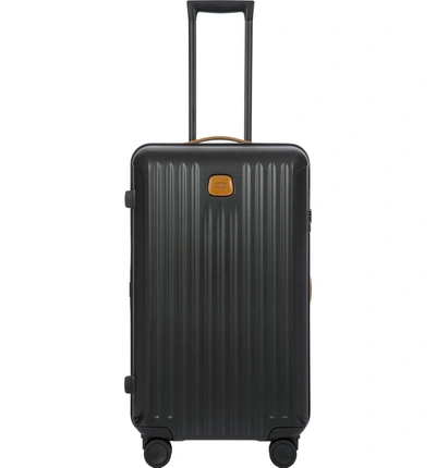 Shop Bric's Capri 28-inch Spinner Hard Side Trunk Suitcase In Matte Black