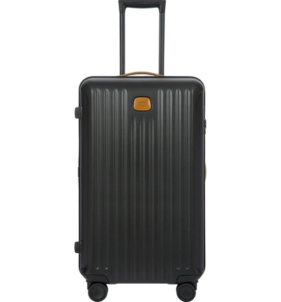 Shop Bric's Capri 30-inch Spinner Hard Side Trunk Suitcase - Black In Matte Black