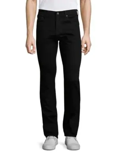 Shop Ag Matchbox Slim Straight-fit Jeans In Black