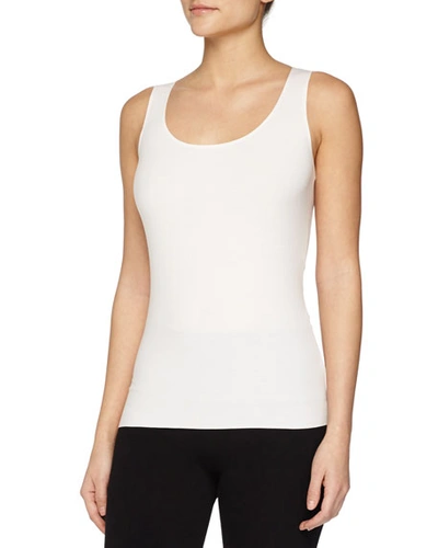Shop Wolford Pure Seamless Tank Top In White
