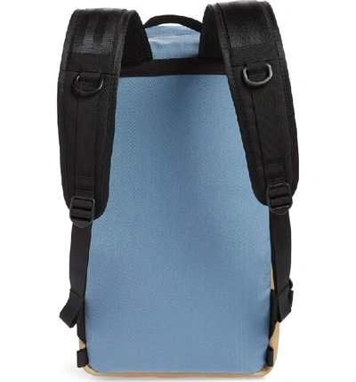 Shop Topo Designs 'klettersack' Backpack - Blue In Storm/khaki Leather