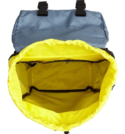 Shop Topo Designs 'klettersack' Backpack - Blue In Storm/khaki Leather