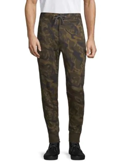Shop Alexander Mcqueen Camouflage Sweatpants In Army