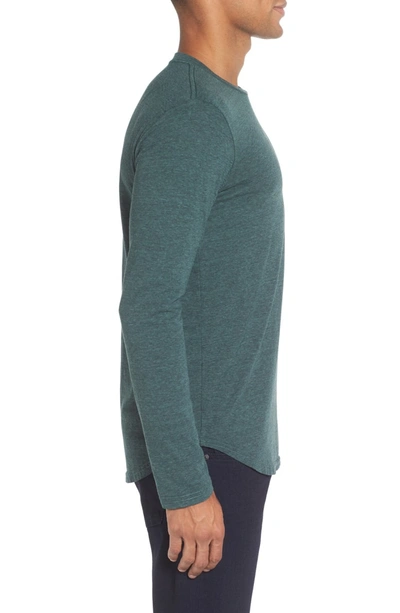 Goodlife Triblend Scallop Long Sleeve Crewneck T-shirt In Silver Pine ...