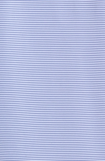 Shop Greyson Saranac Stripe Polo In Shark/ Bluebell