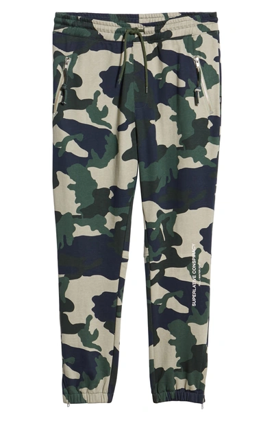 Shop Wesc Trever Slim Fit Camo Cotton Jogger Pants In Peaks Woodland