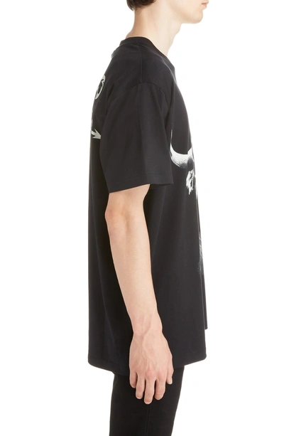 Shop Givenchy Taurus Longline T-shirt In Black