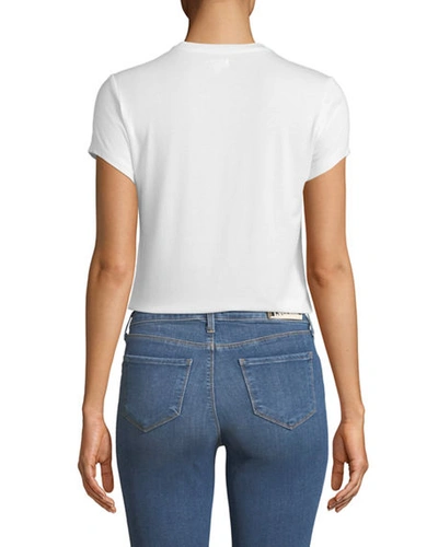 Shop L Agence Ressi Short-sleeve Tee In White