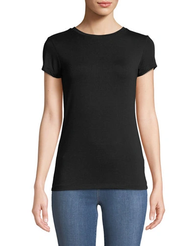 Shop L Agence Ressi Short-sleeve Tee In Black