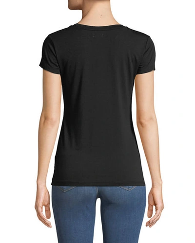 Shop L Agence Ressi Short-sleeve Tee In Black