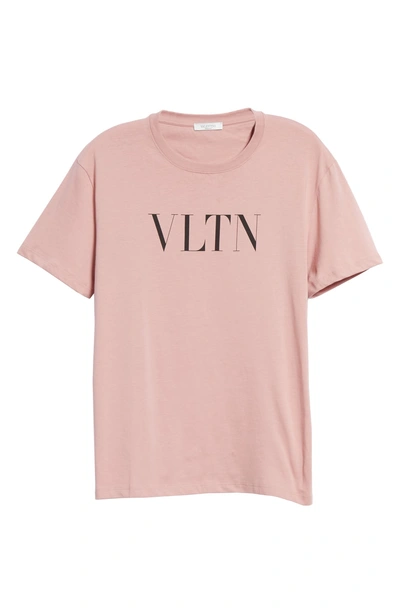 Shop Valentino Vltn Logo T-shirt In Rosa