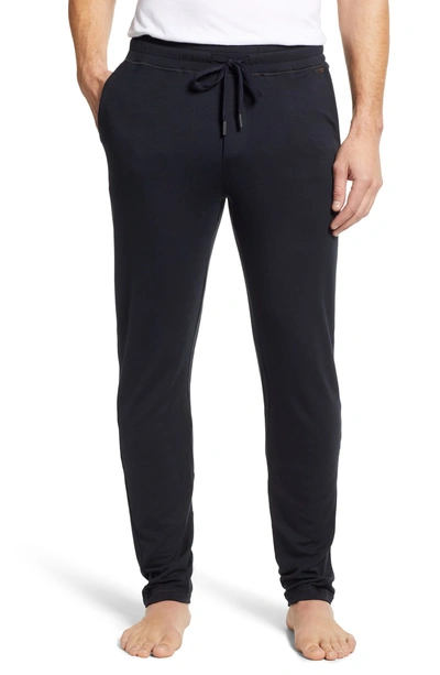 Shop Hanro Living Relax Lounge Pants In Black