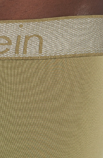 Shop Calvin Klein Customized Stretch Boxer Briefs In Martini Olive
