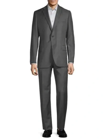 Shop Hickey Freeman Classic Fit Plaid Wool Suit In Grey