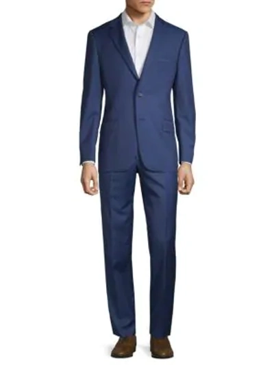 Shop Hickey Freeman Men's Classic Fit Wool Suit In Blue