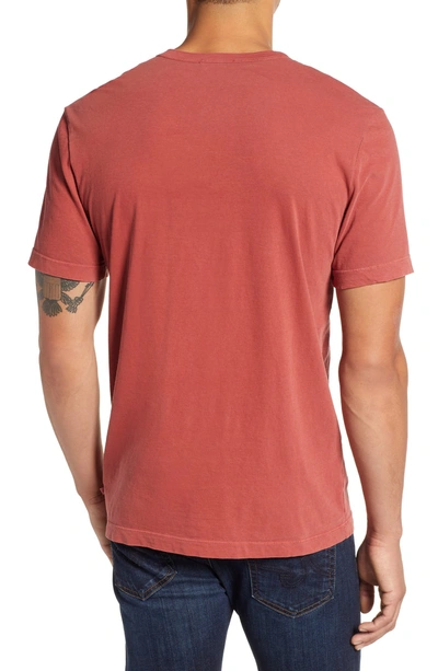 Shop James Perse Crewneck Jersey T-shirt In Tamarind Pigment