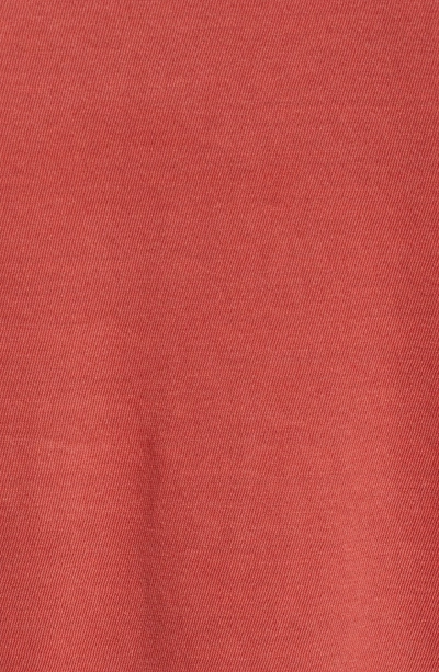 Shop James Perse Crewneck Jersey T-shirt In Tamarind Pigment