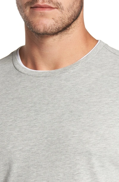 Shop Robert Barakett Halifax Long Sleeve Crewneck T-shirt In Light Grey