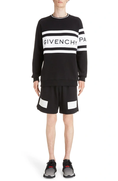 Shop Givenchy Reflector Tape Shorts In Black
