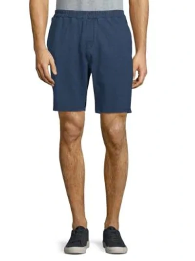 Shop Slate & Stone Knit Denim Shorts In Blue