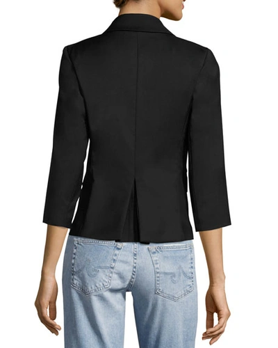 Shop Libertine Party Skulls Gabardine Blazer, Black