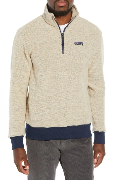 Shop Patagonia Woolyester Fleece Quarter Zip Pullover In Oatmeal Heather