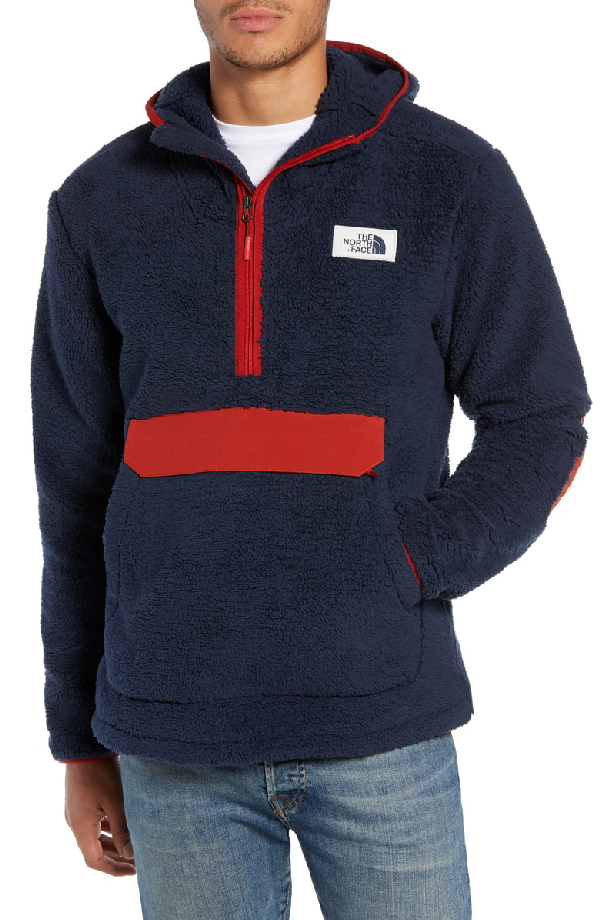 the north face campshire anorak fleece jacket