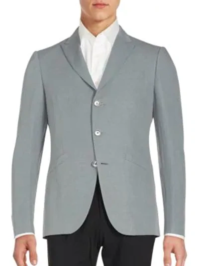 Shop John Varvatos Austin Fit Linen & Silk Sportcoat In Flat Grey