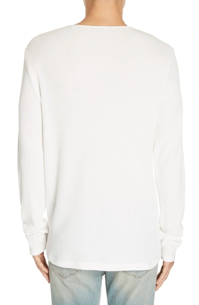Shop Our Legacy Waffle Knit Thermal In White Waffle