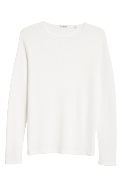 Shop Our Legacy Waffle Knit Thermal In White Waffle