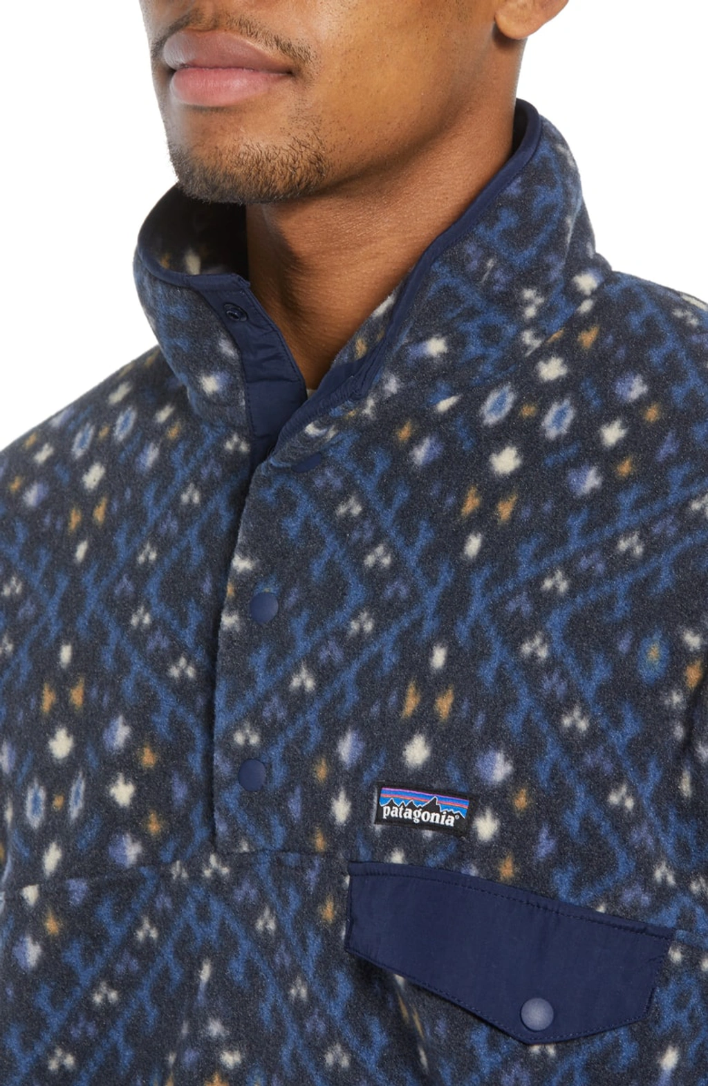 Patagonia Synchilla Snap t Fleece Pullover In Howl Stone Blue ModeSens