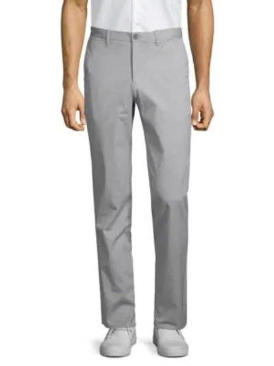 Shop Calvin Klein Classic Slim-fit Stretch Pants In Pure Grey