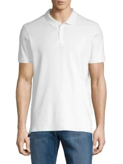 Shop Dan Ward Classic Stretch-cotton Polo In White