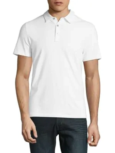 Shop Michael Kors Bryant Polo Shirt In White