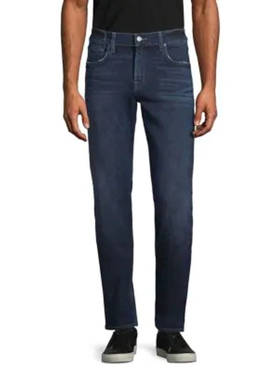Shop 7 For All Mankind Slim-fit Five-pocket Jeans In Nemesis