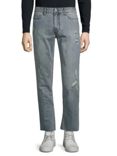Shop Calvin Klein Jeans Est.1978 Distressed Skinny Jeans In Grey