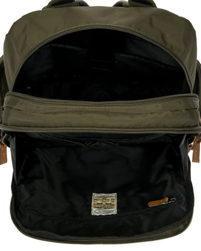 Bric's X-travel Nomad Nylon Backpack In Olive