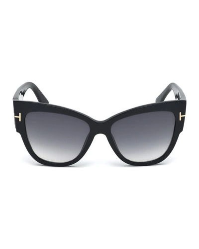 Shop Tom Ford Anoushka Butterfly Sunglasses, Black