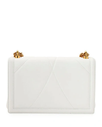 Shop Dolce & Gabbana Devotion Medium Quilted Crossbody Bag In White