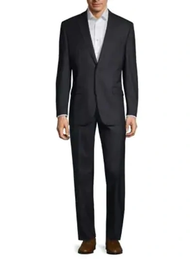 Shop Lauren Ralph Lauren Classic Fit Wool Suit In Navy