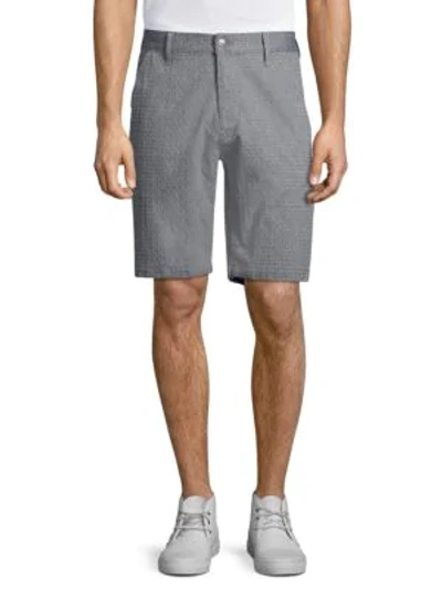 Shop 7 For All Mankind Print Chino Shorts In Chambray