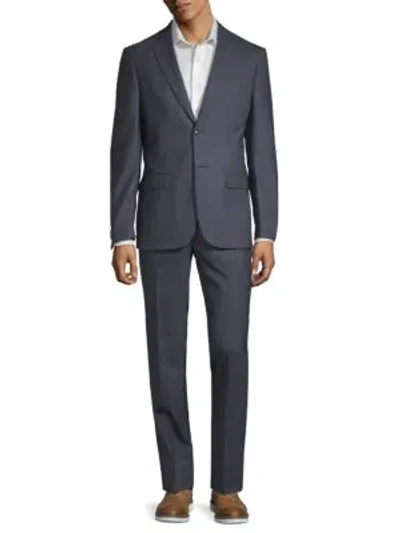 Shop John Varvatos Slim-fit Wool Suit In Blue