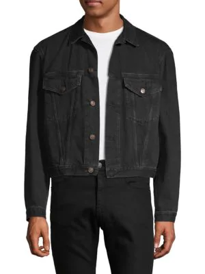 balenciaga cropped denim jacket