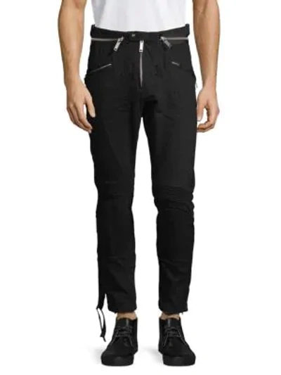 Shop Ben Taverniti Unravel Project Strappy Ribbed Pants In Black