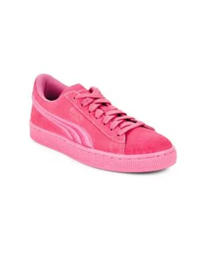 Shop Puma Girl's Suede Classic Sneakers In Pink