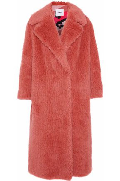 Shop Ainea Woman Alpaca-blend Coat Antique Rose