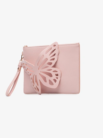 Shop Sophia Webster 'flossy Butterfly' Clutch In Pink