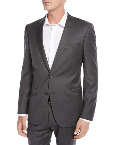 Shop Hugo Boss Men's Stretch-wool Basic Two-piece Suit, Gray