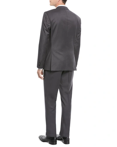 Shop Hugo Boss Men's Stretch-wool Basic Two-piece Suit, Gray