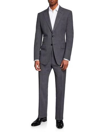 Shop Tom Ford Men's O'connor Notch-lapel Two-piece Suit In Gray Pattern